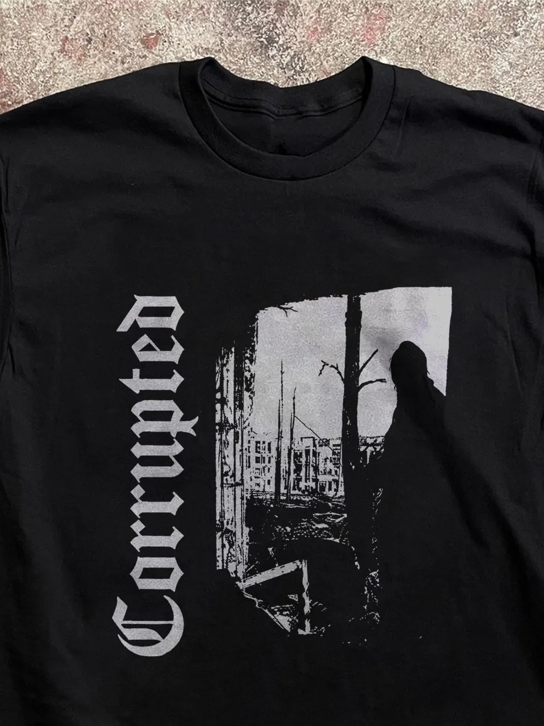 Corrupted Japanese Sludge Metal Band T-Shirt Dark Tee