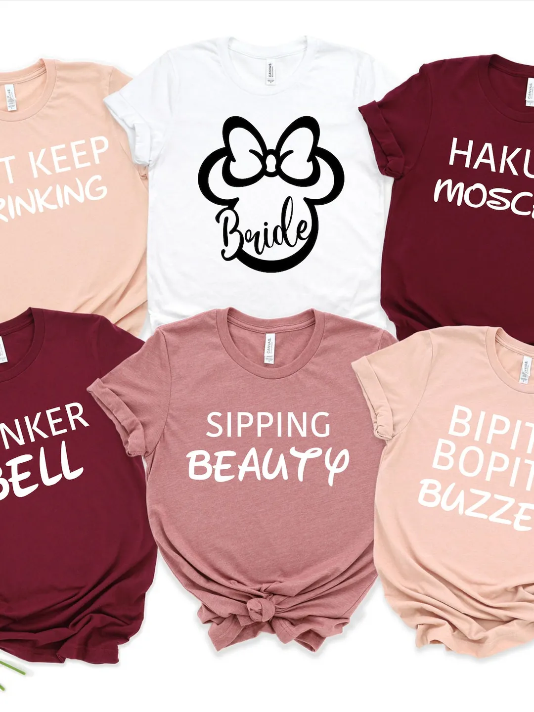 Bachelorette Party Shirt: Disney Bride Design - Matching Bridal Tee