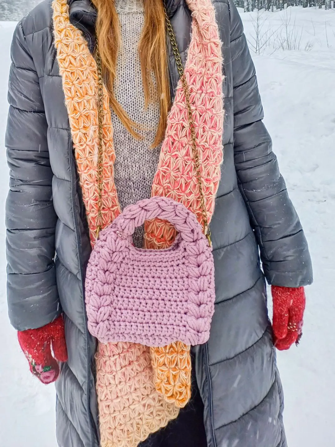 Hobo Crochet bag,Boho Bag, Bohemian bag, Homemade crochet bag