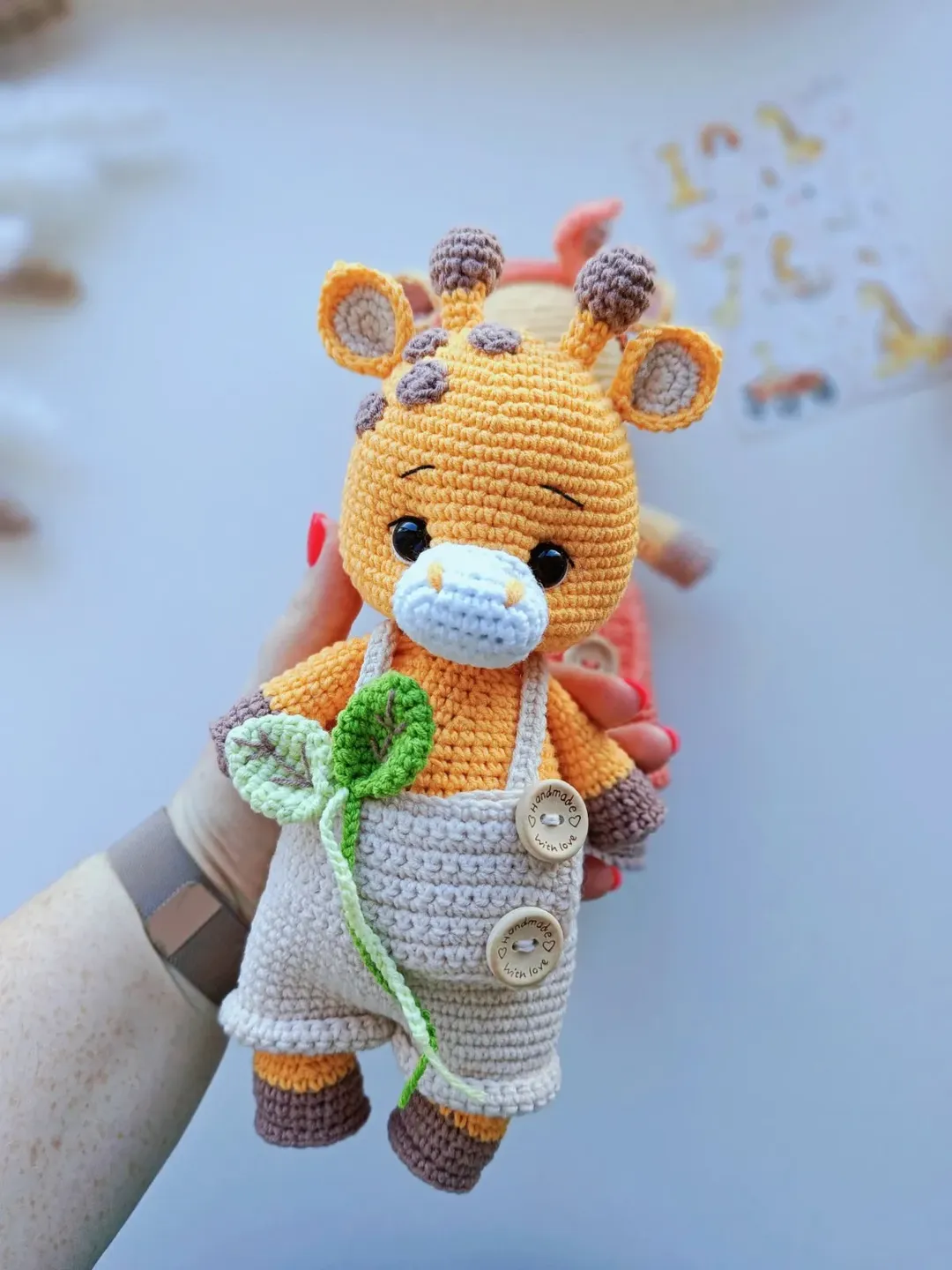 crocheted giraffe, a toy for a boy, a very cute gift