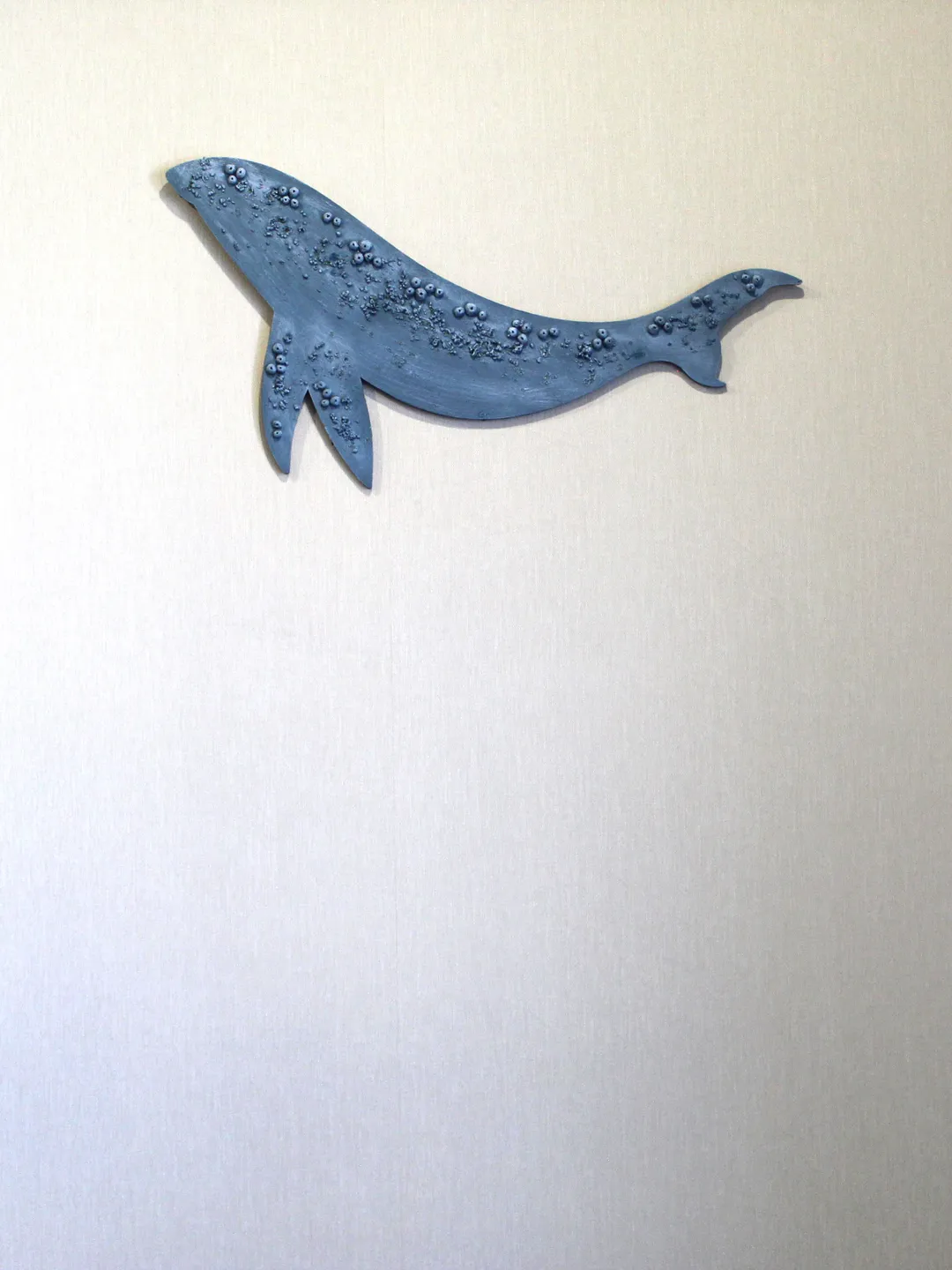 Wooden whale - coastal grandmother decor– coastal wall art - wall hanging for small wall