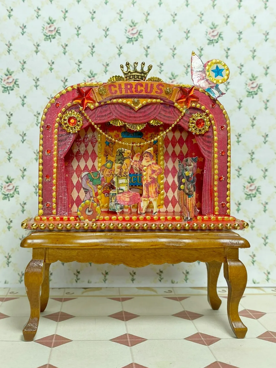 DIGITAL DOWNLOAD FOR PRINT. TUTORIAL.Video master class on creating a puppet circus.1:12