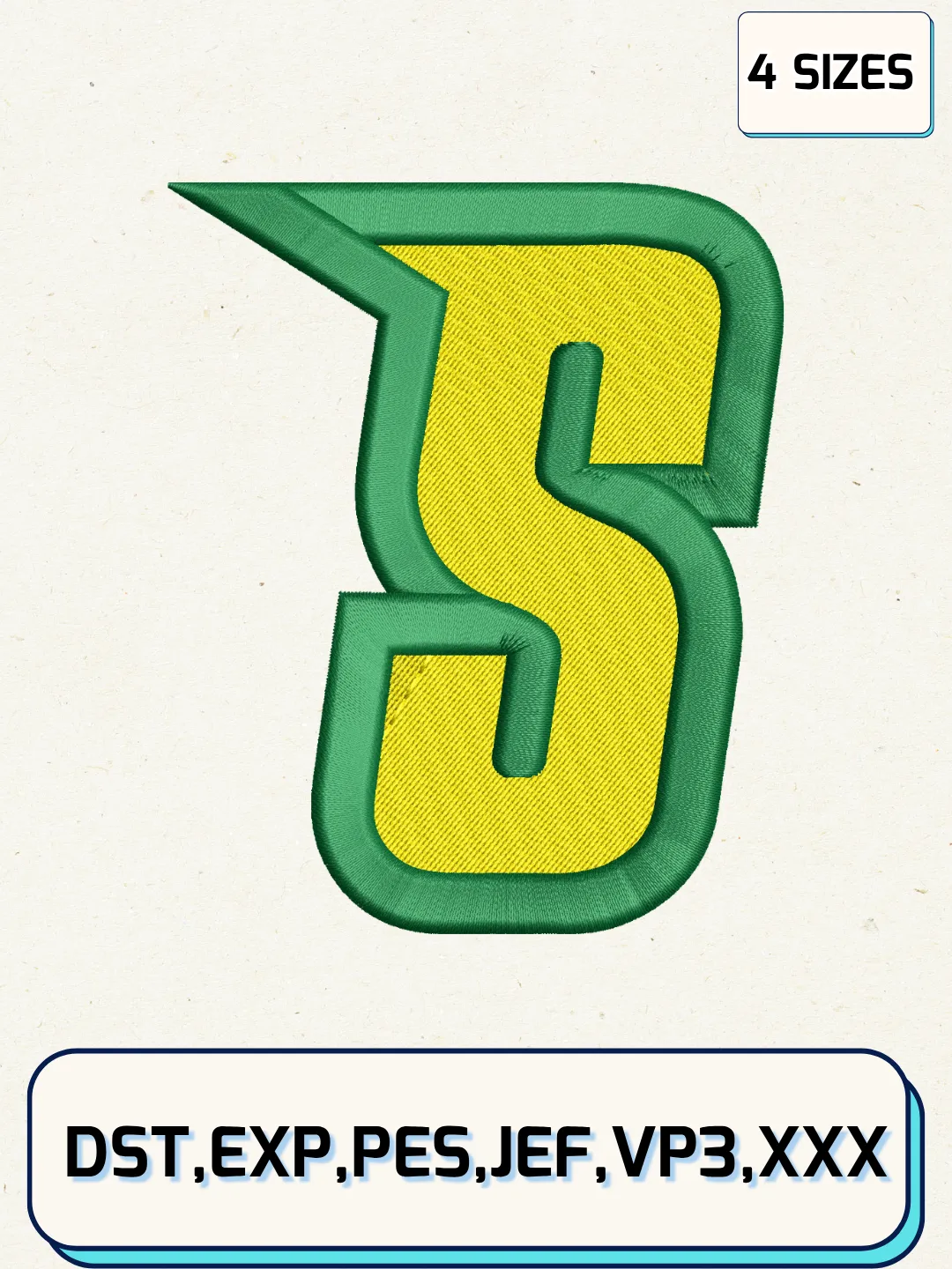 Siena Saints Secondary Logos Embroidery Design Files, NCAA Logos Embroidery Designs, Machine Embroidery Files, 4 Sizes