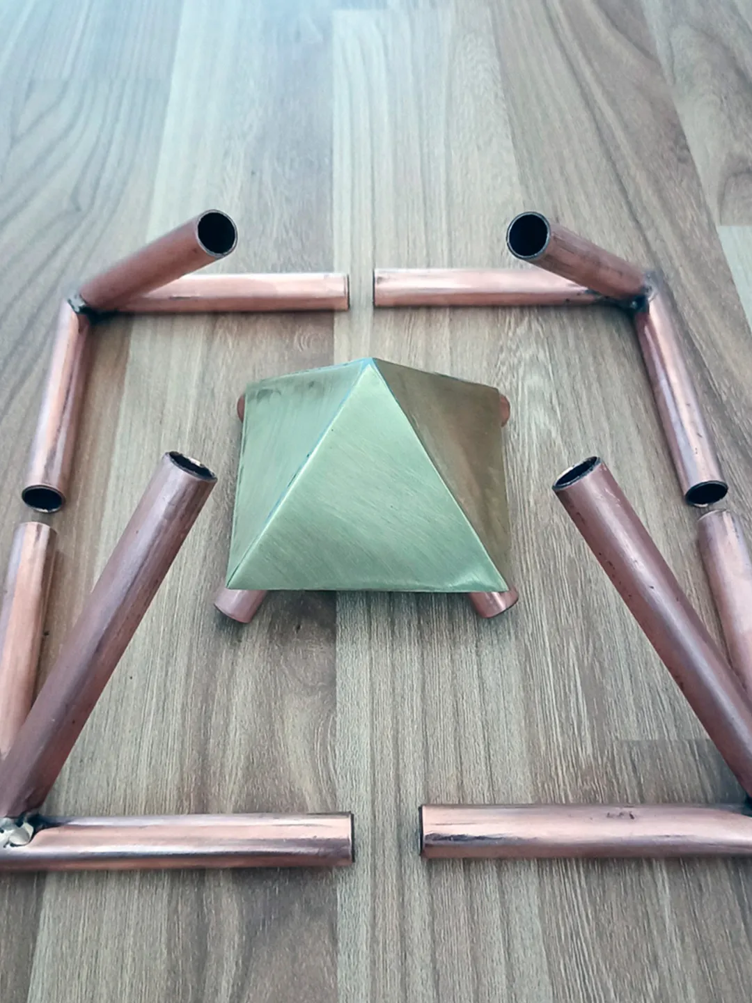 3/8 Inch outer diameter kit Gasu Copper Meditation copper Pyramid corner connector kit Only