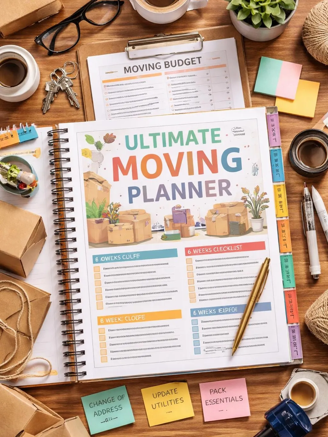 Ultimate Moving Planner Checklist Binder | Relocation Organizer (PDF ...