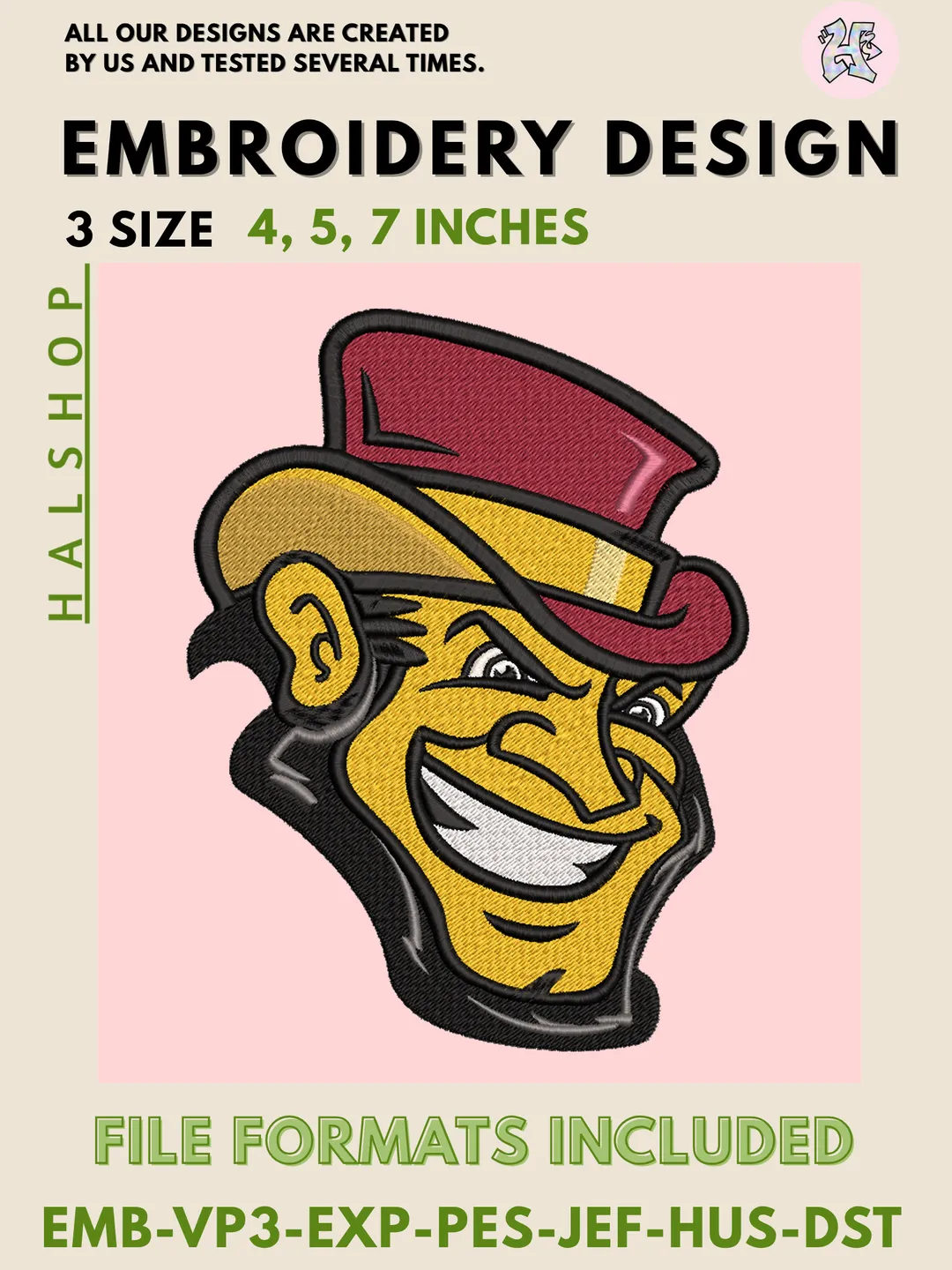 Iona Gaels NCAA College Team Embroidery File, Digital Machine Embroidery Design, 3 Sizes Included, Instant Download