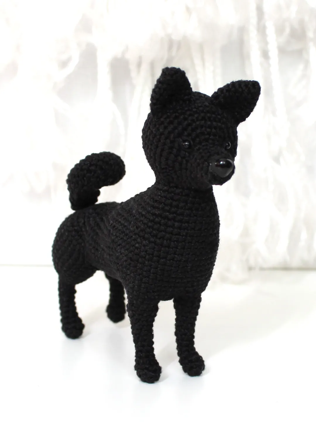 Dog miniature crochet pattern PDF in English Amigurumi puppy Schipperke dog toy