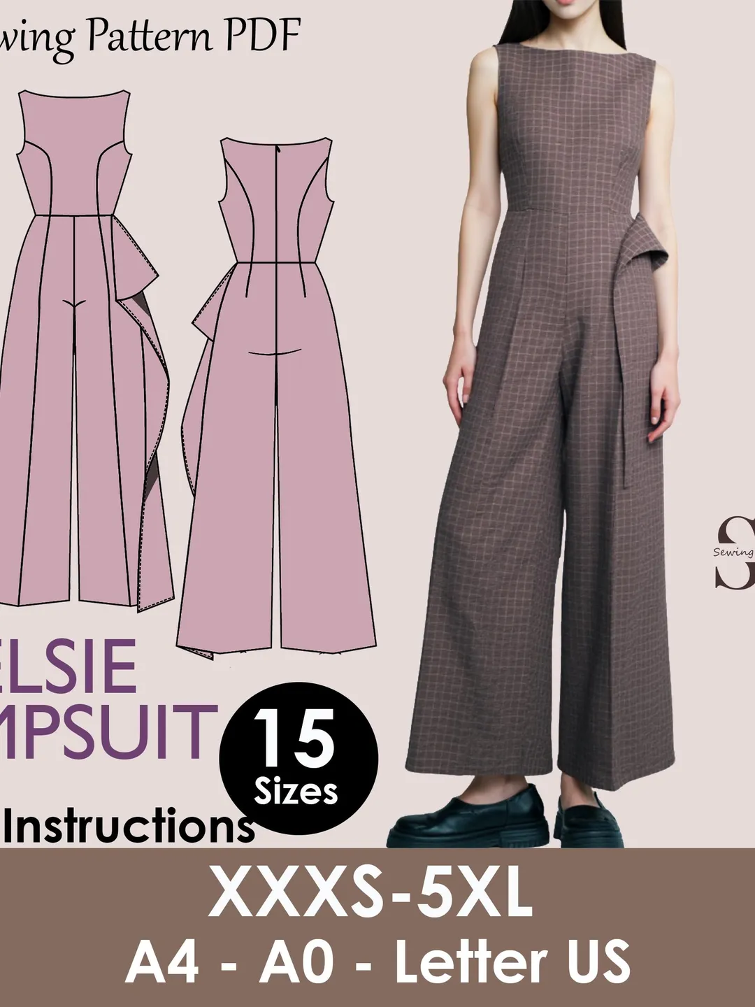 A-Line Shift Dress Sewing Pattern | Beginner Friendly PDF | Sleeveless  Summer Dress ( XS-3XL )