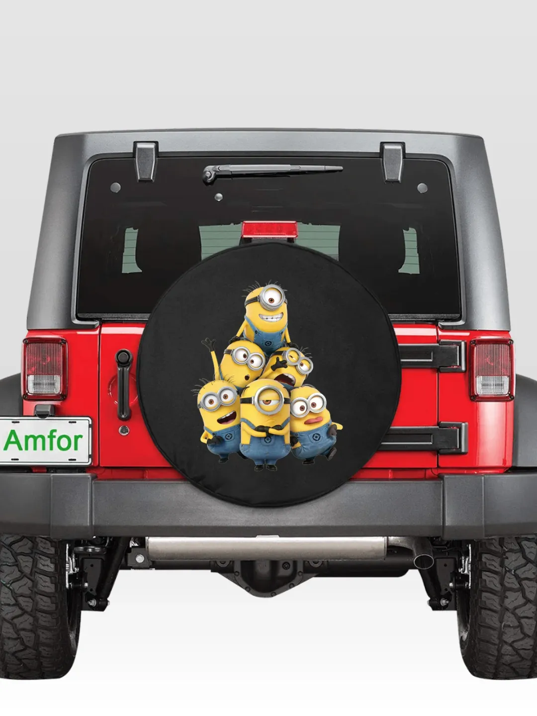 With Minions Spare Tire Cover