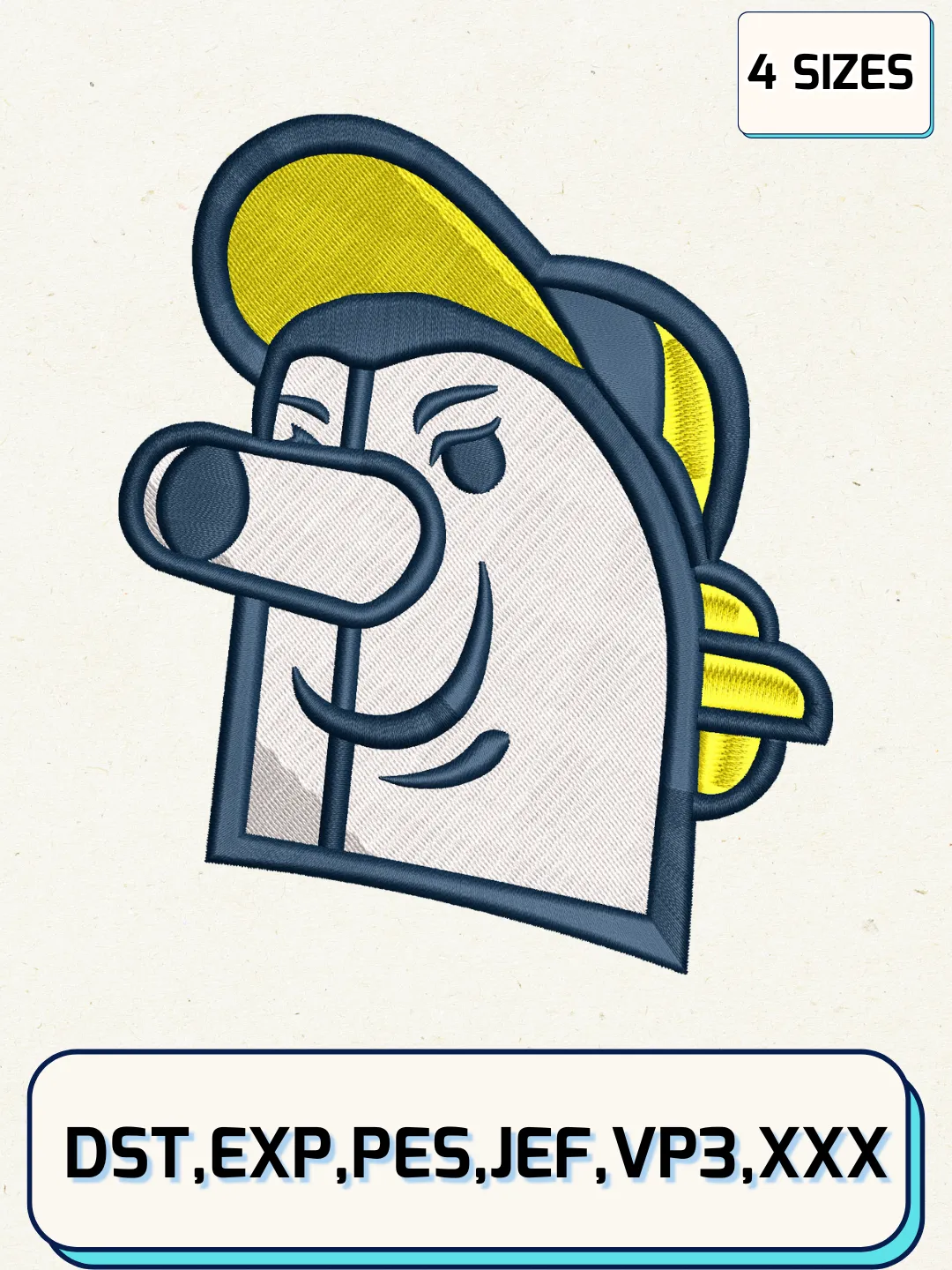 Milwaukee Brewers Alternate Logos Embroidery Design Files, MLB Logos Embroidery Designs, Machine Embroidery Files, 4 Sizes
