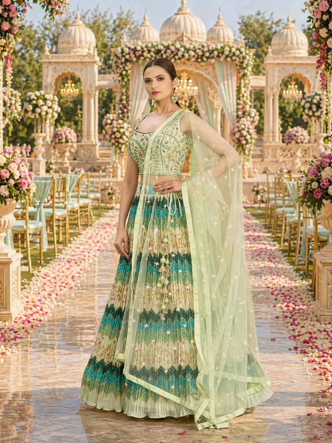 sequin indian dress Glamorous Sequin Lehengas - Sparkle in Style