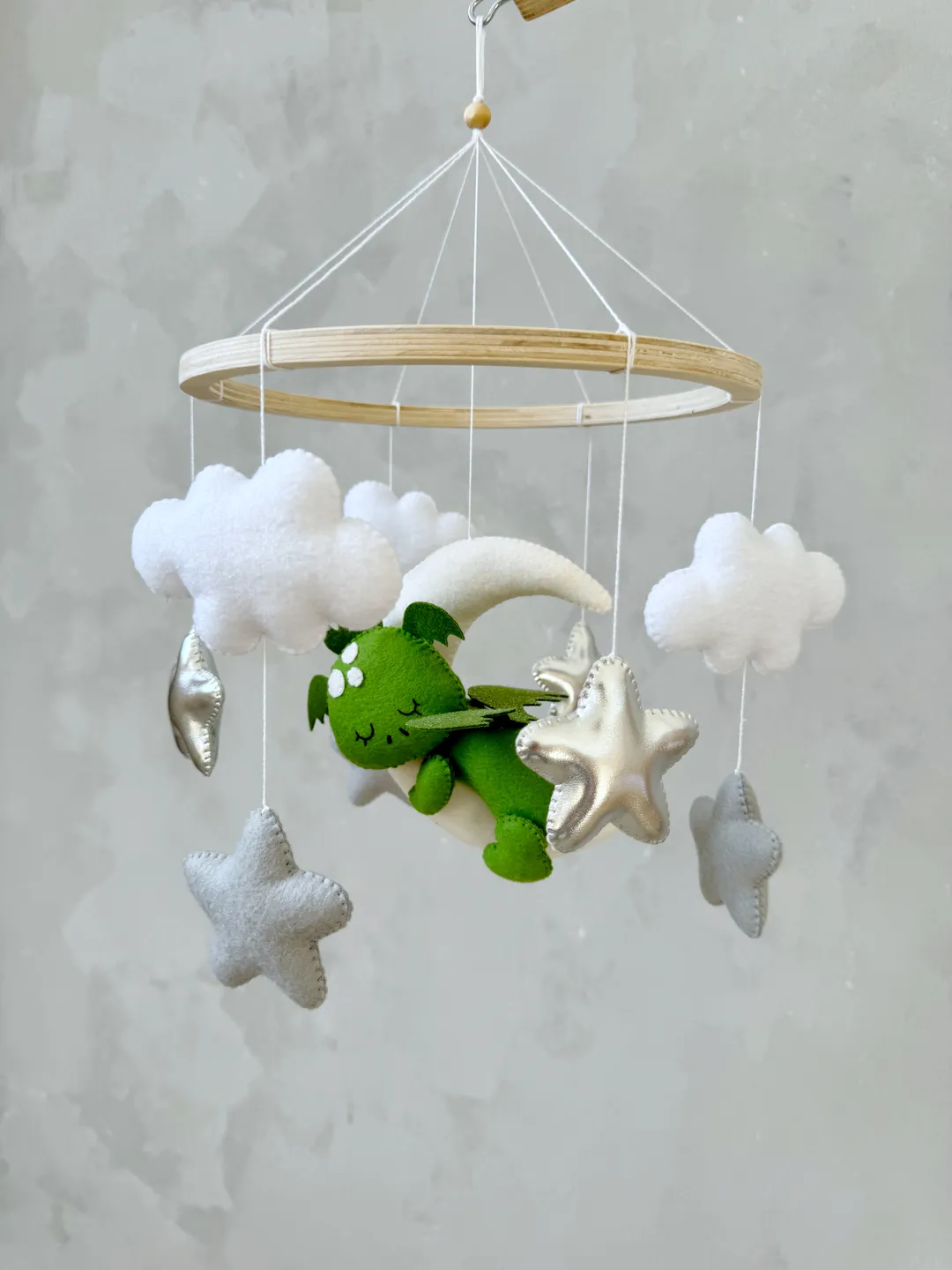 Dragon mobile baby Fantasy nursery crib mobile dragon