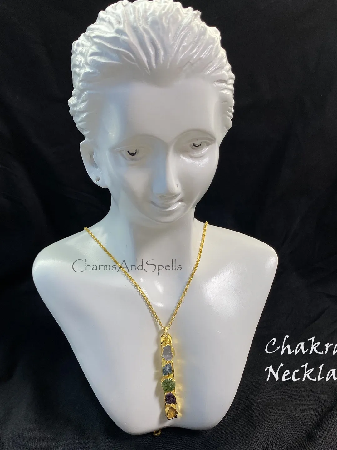 Raw Rainbow Moonstone Necklace, Raw Aquamarine Necklace, Chakra Gemstone Necklace, Peridot Necklace, Tourmaline Necklace, Citrine Necklace