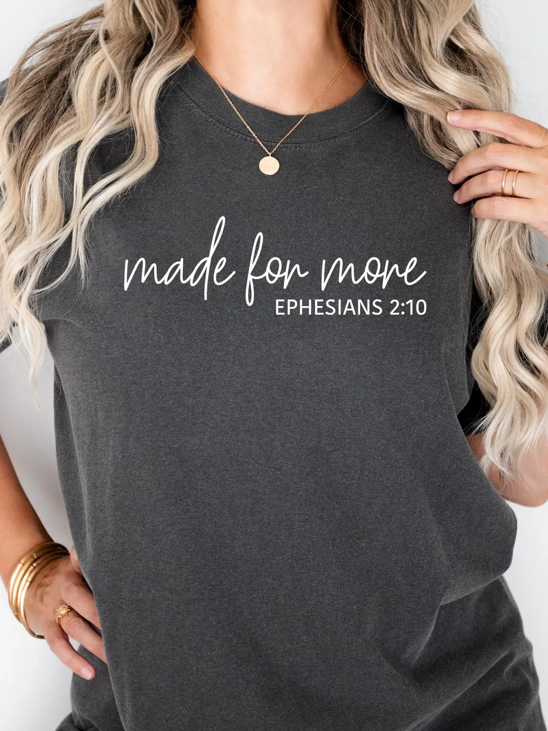 Comfort Colors® Made for More Shirt Ephesians 2:10, Bible Verse Sweatshirt, Christian Gift, Jesus Crewneck, Woman Faith Tshirt, Christmas