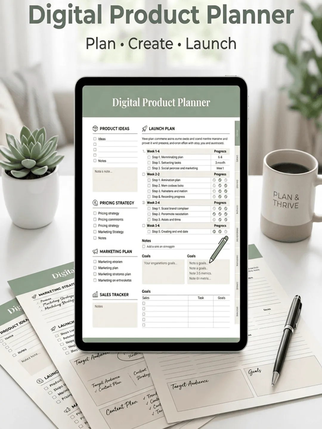 Digital Product Planner