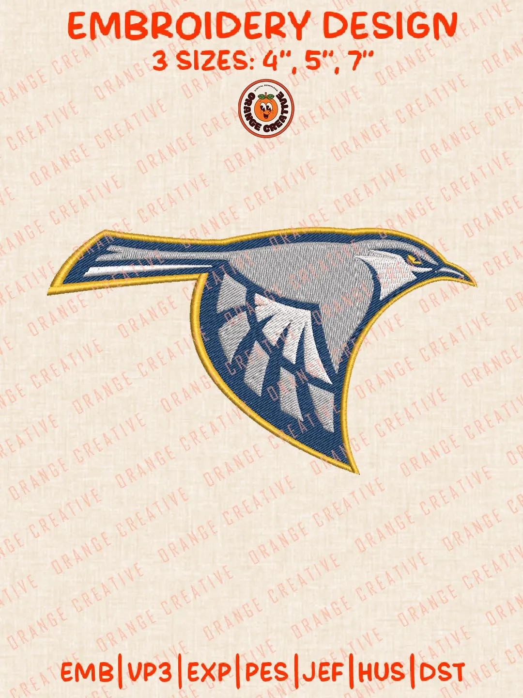 Chattanooga Mocs NCAA Mascot Embroidery Design, NCAA Team Logo Embroidery Design, Machine Embroidery Design File, 4 Sizes, Digital Download