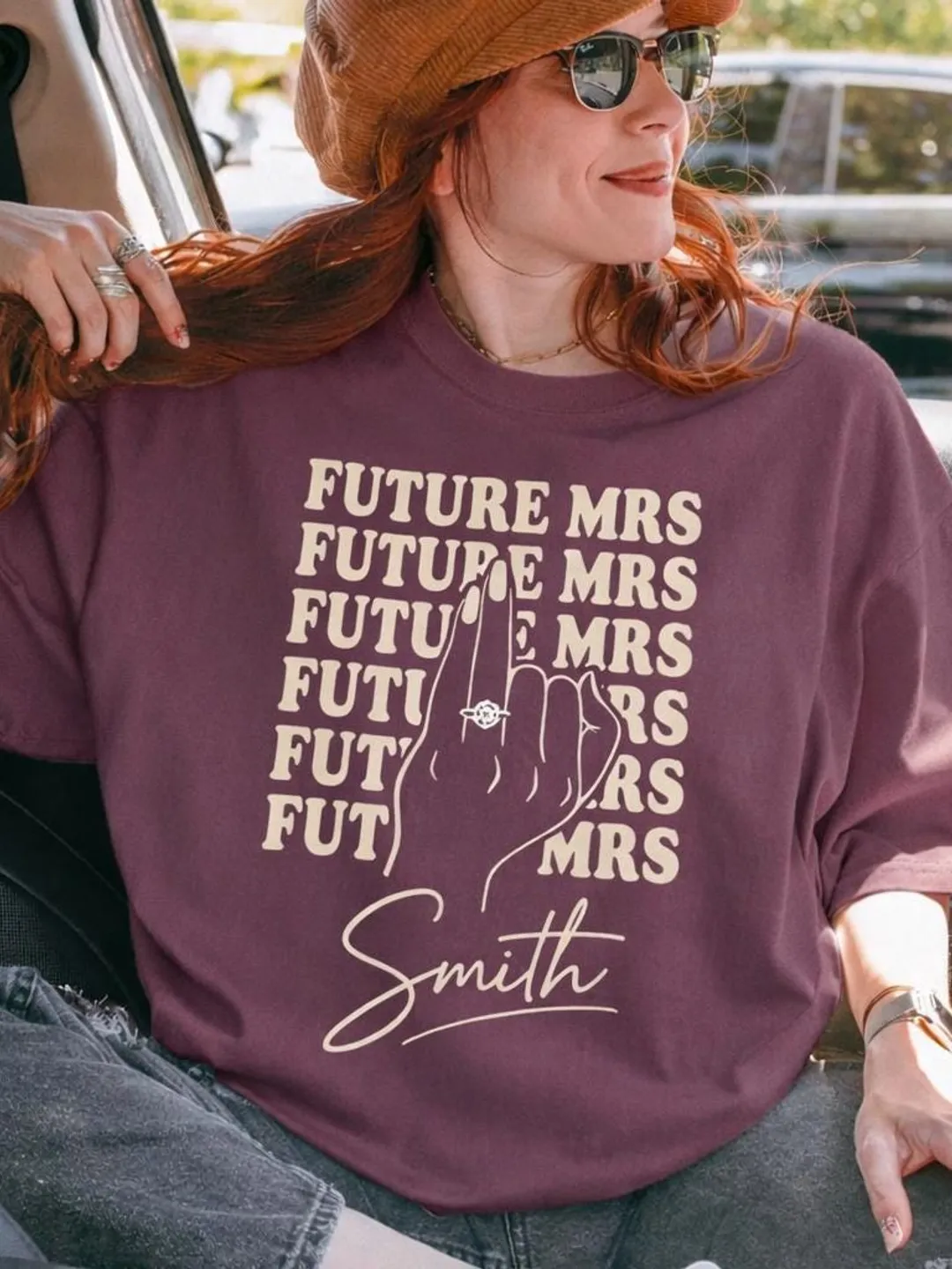 Custom Future Mrs. Shirt | Personalized Retro Bride To Be Tee