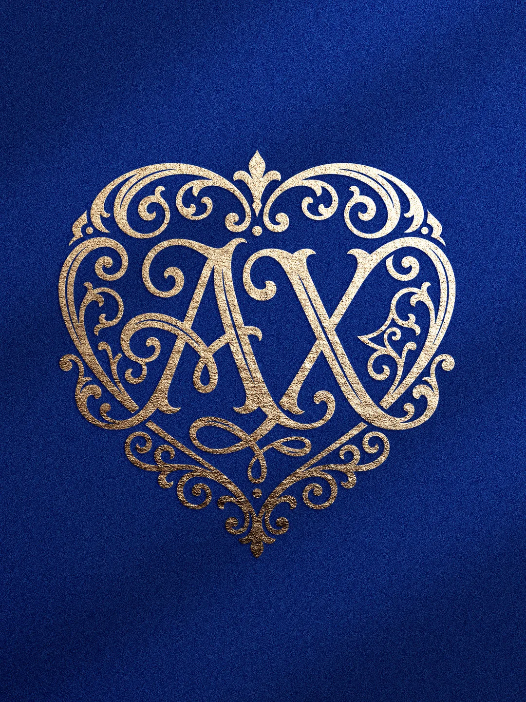 Romantic Wedding Monogram Bundle SVG PNG | Ornate Heart Letter