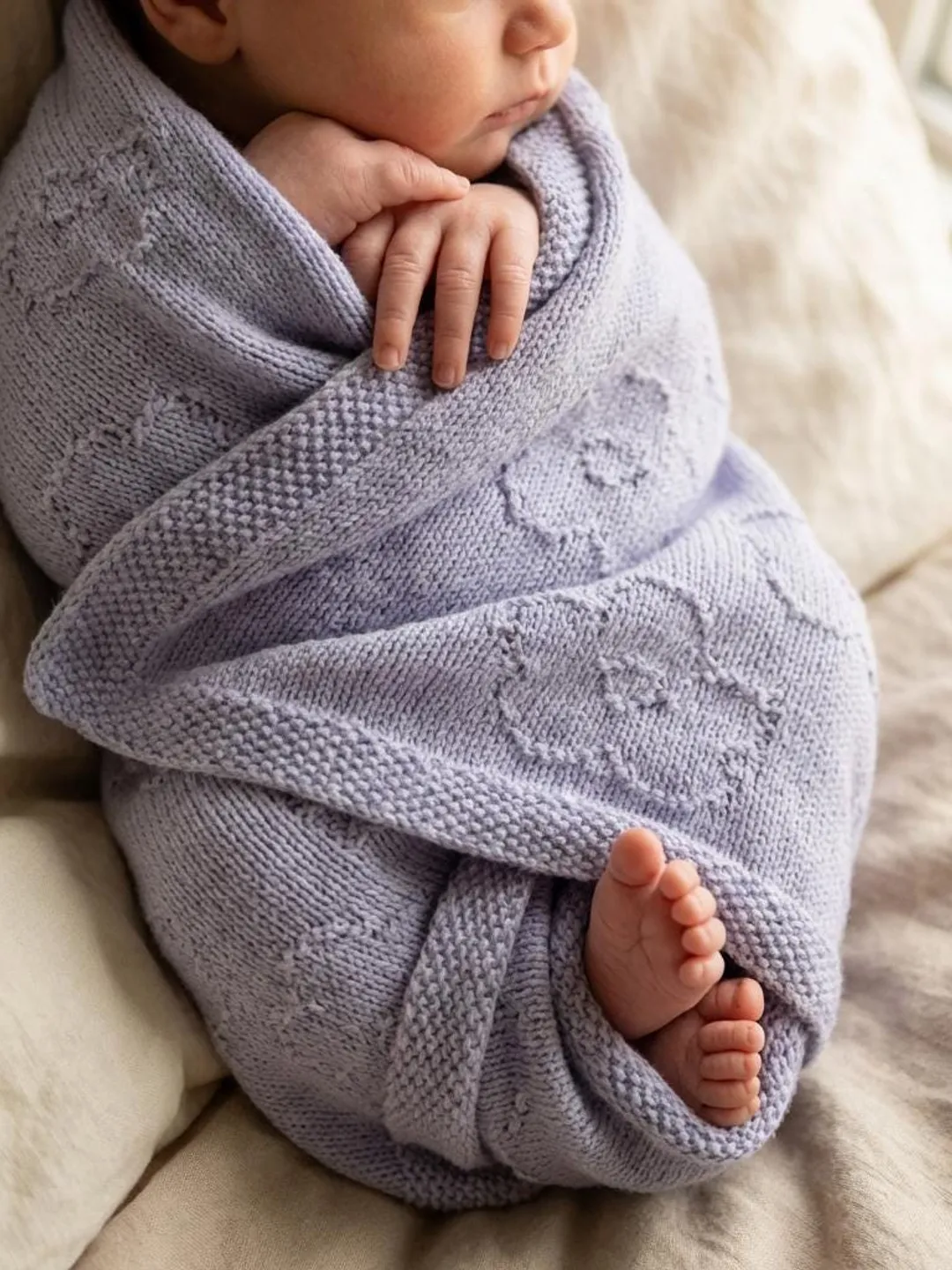 Flower Baby Blanket Knitting Pattern PDF - Beginner Friendly Digital ...