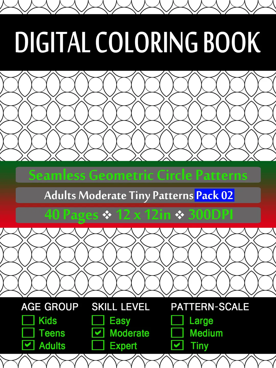 40 Relaxing Pattern Coloring Pages