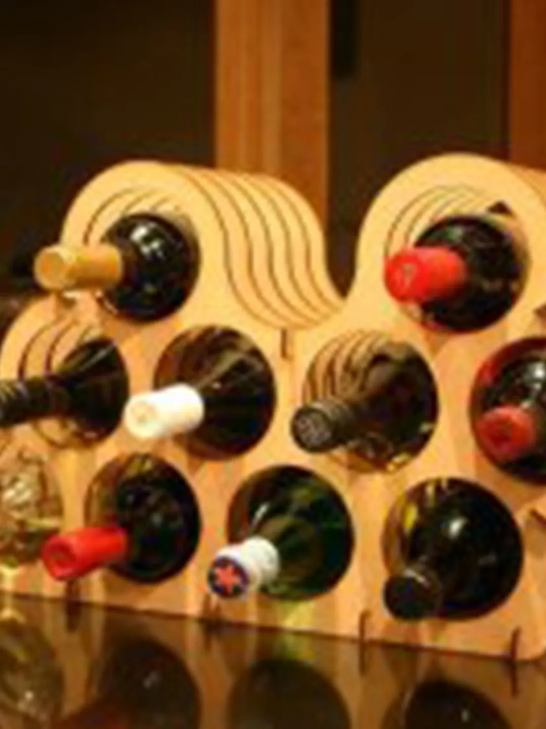 Digital Template Cnc Router Files Cnc Stand Wine Files for Wood Laser Cut Pattern