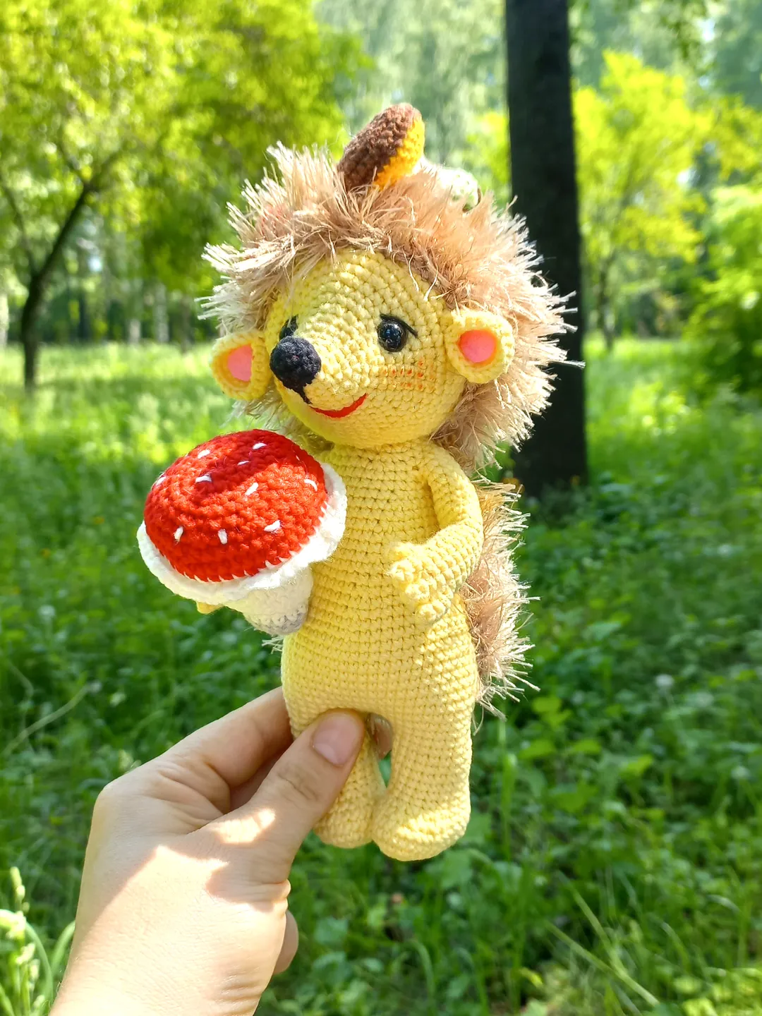 Crochet hedgehog pattern in English Amigurumi plush toy crochet tutorial