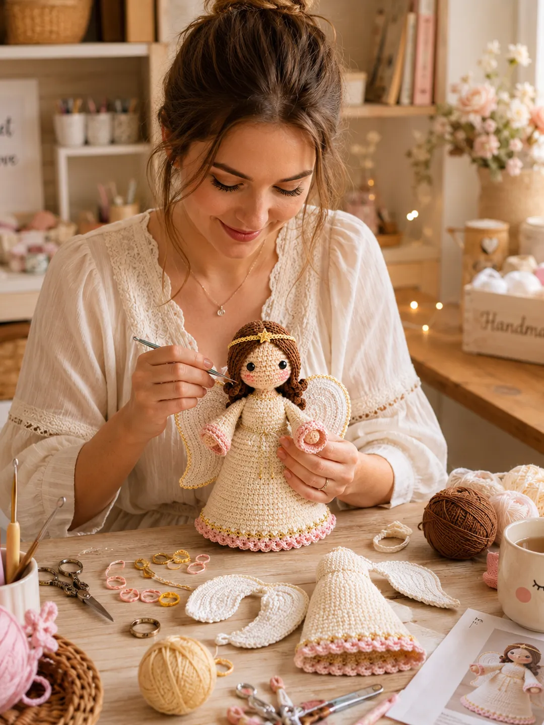 Crochet Angel Doll Pattern PDF | Amigurumi Angel Crochet Pattern