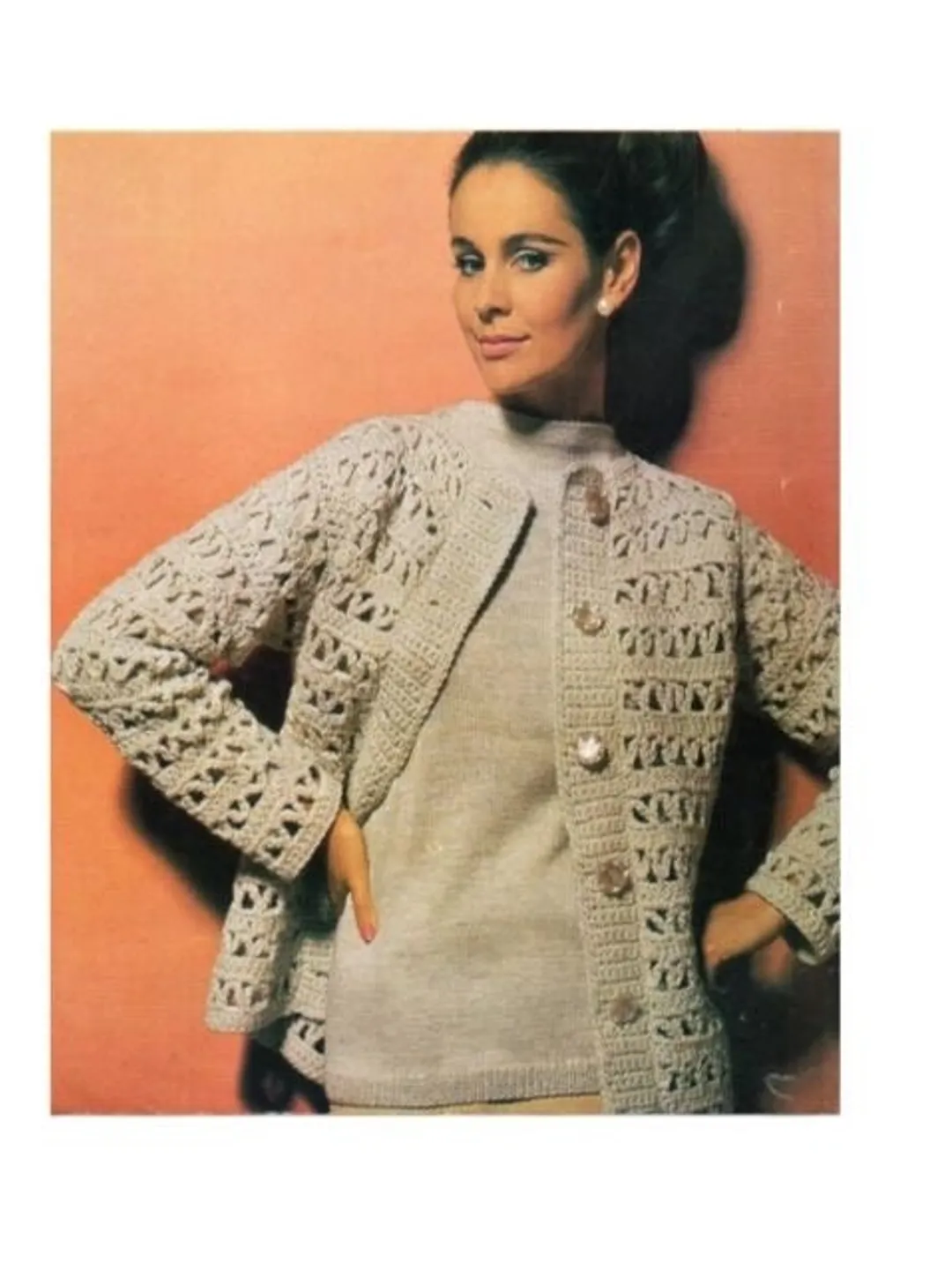 Cardigan crochet, patterns, sweater knitting patterns women ladies cardigan sweater instant download