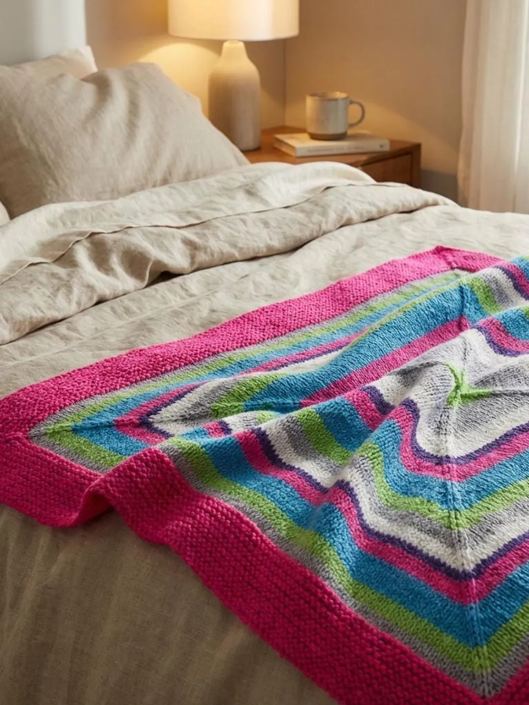 Jacquard Baby Blanket Knitting Pattern – Beginner Friendly PDF Digital ...