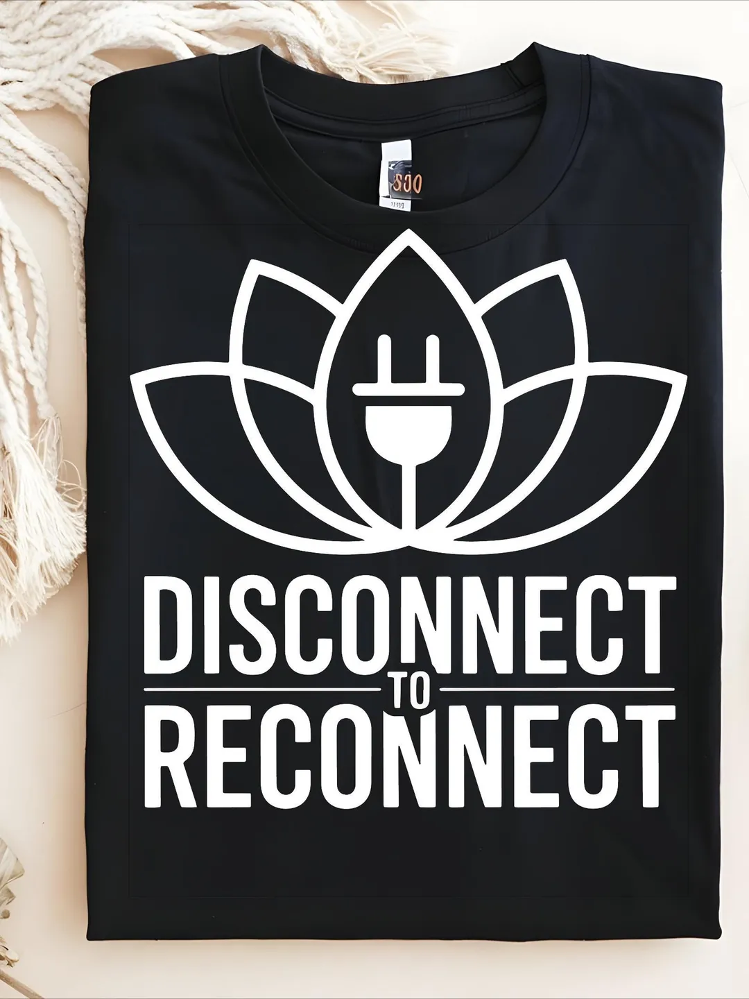 Disconnect to Reconnect SVG PNG | Mindfulness Lotus Design | Digital ...