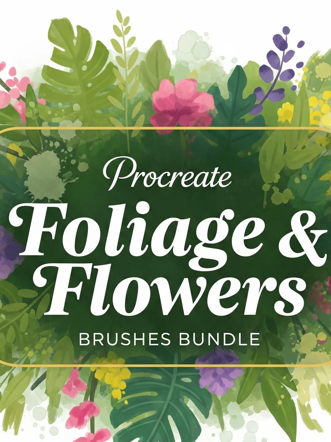 Procreate Foliage & Flowers Brushes | Brush Set for Digital Artist