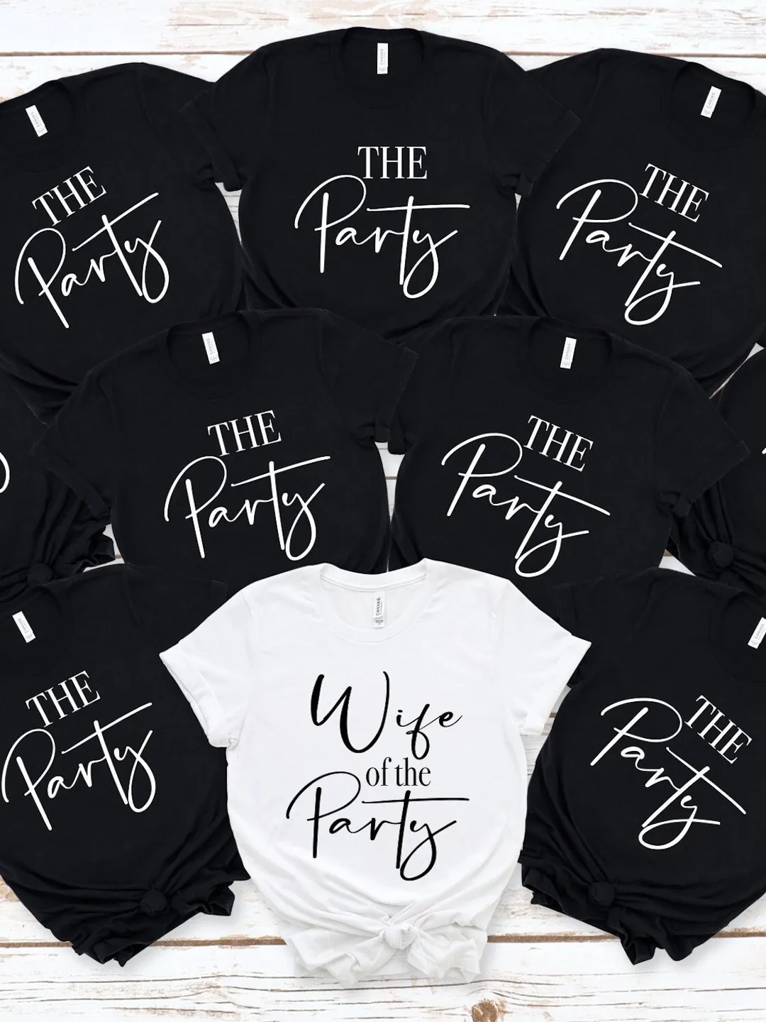 Bachelorette Bride and Bridesmaids Matching The Party Tees (Cotton Blend)