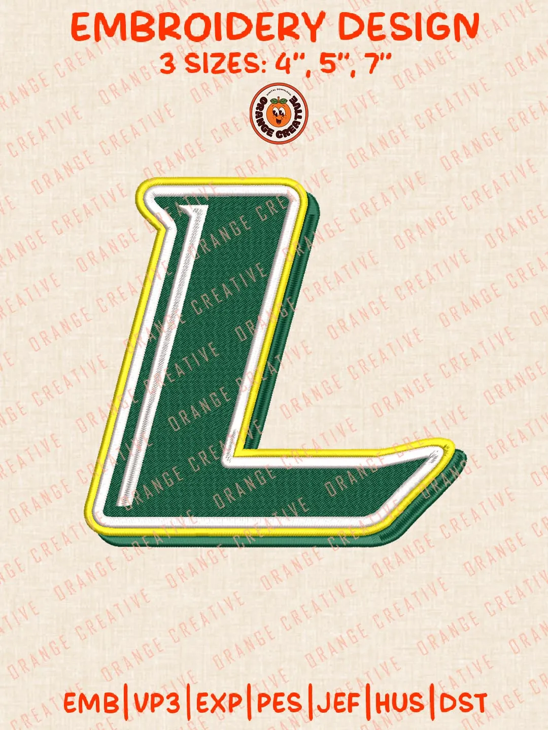 NCAA Le Moyne Dolphins Logo Embroidery Design Files, NCAA Logos Embroidery Designs, NCAA Machine Embroidery Files, 3 Sizes, Custom Sizes, Instant Download