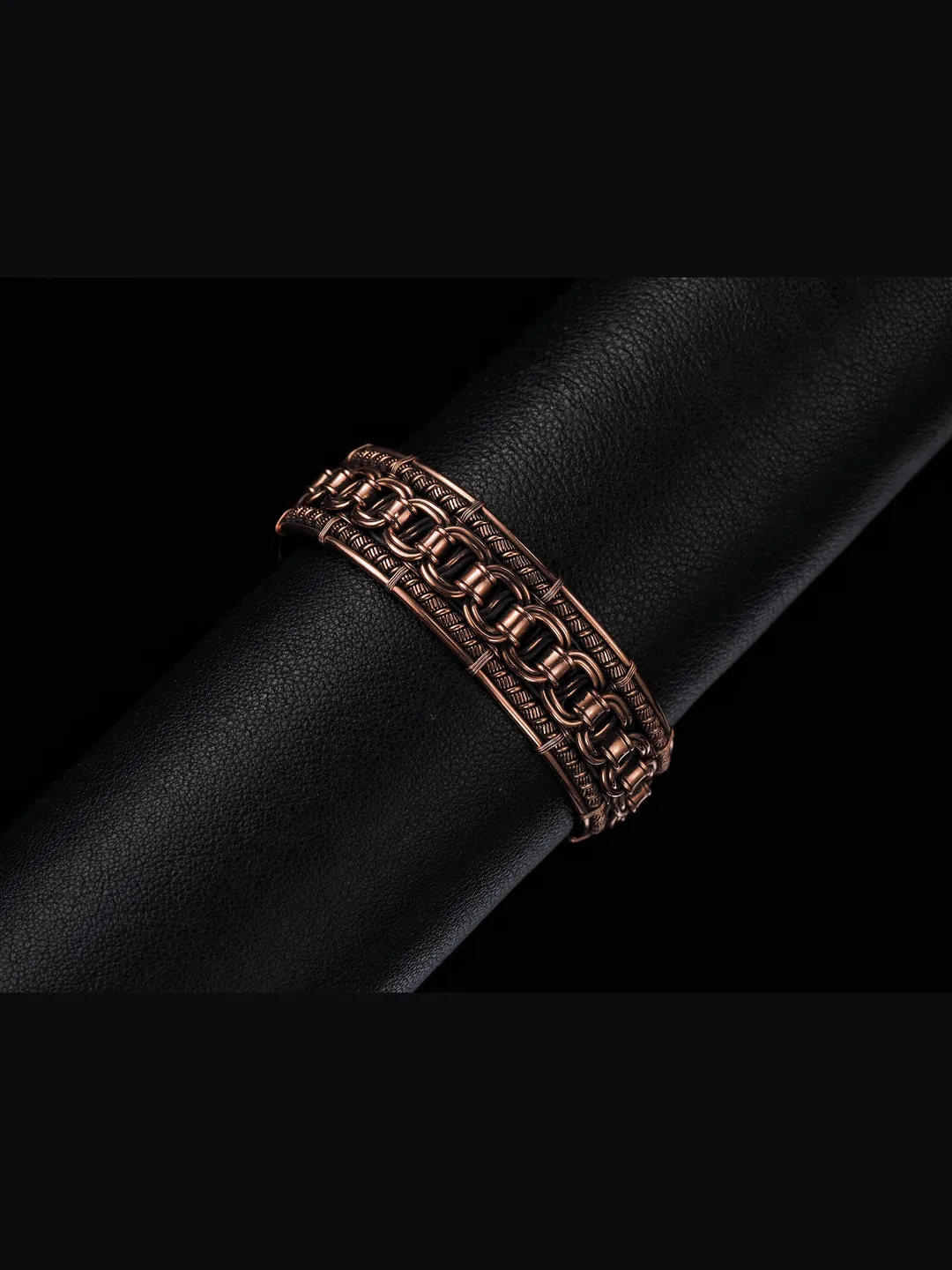 Wire wrapped copper bracelet for woman Antique style copper jewelry WireWrapArt