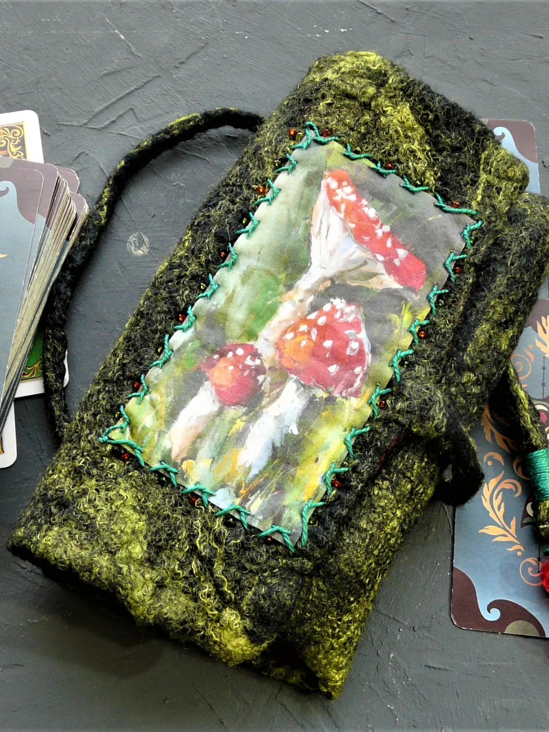 Tarot bag Mushrooms