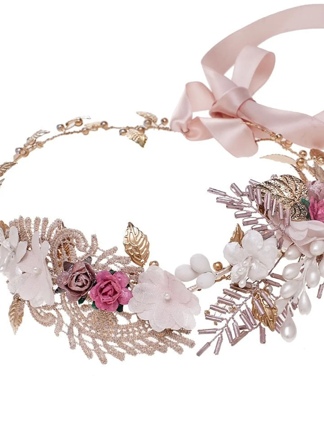 Boho Flowers Wedding Headband