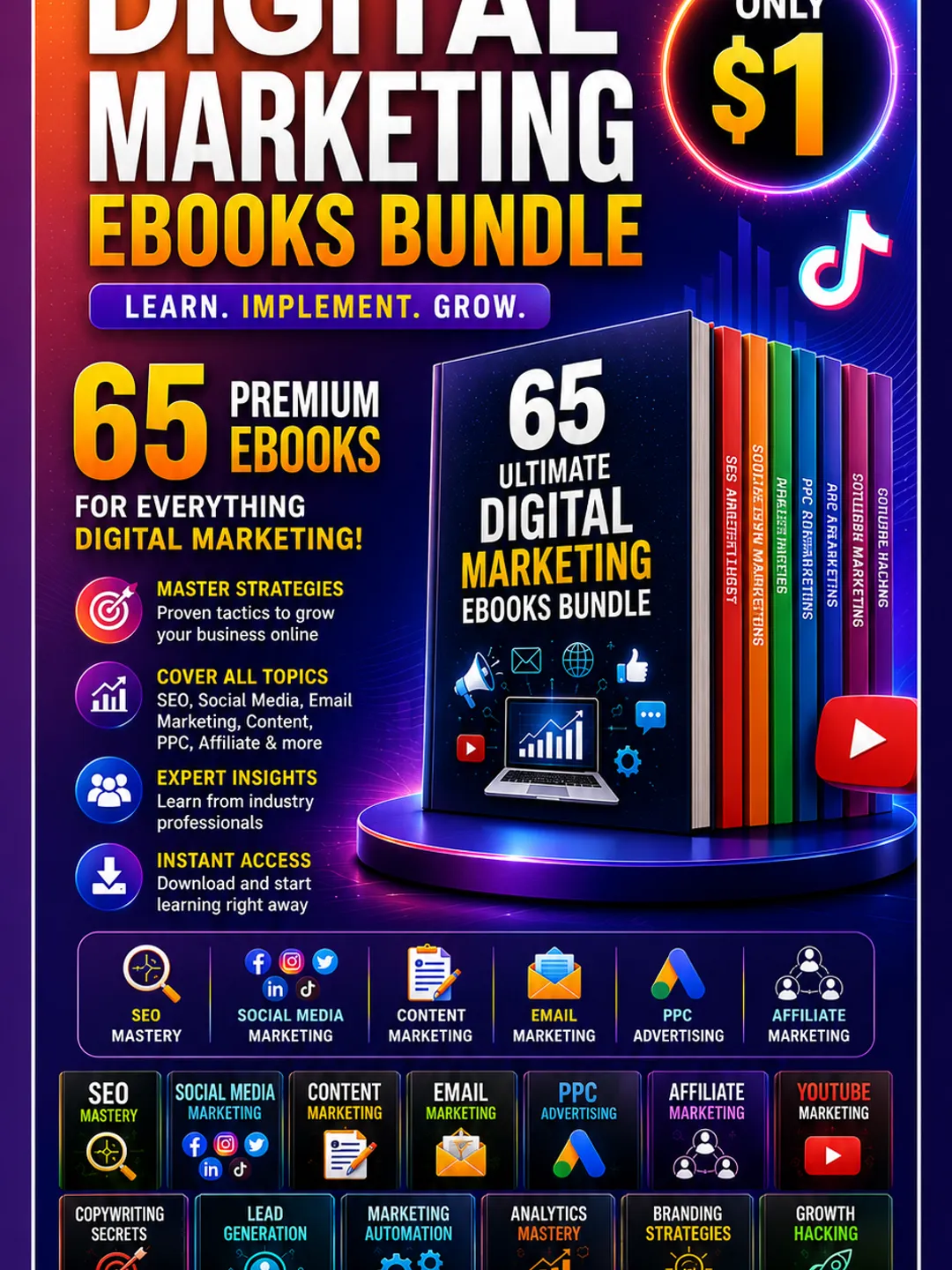The Bundle of 65-Ultimate Digital Marketing Ebooks