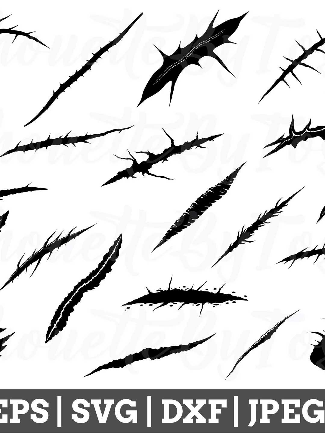 Scars Svg, Scars Cut File, Scar Silhouette, Scar Vector, Scar Dxf, Jpeg, Png