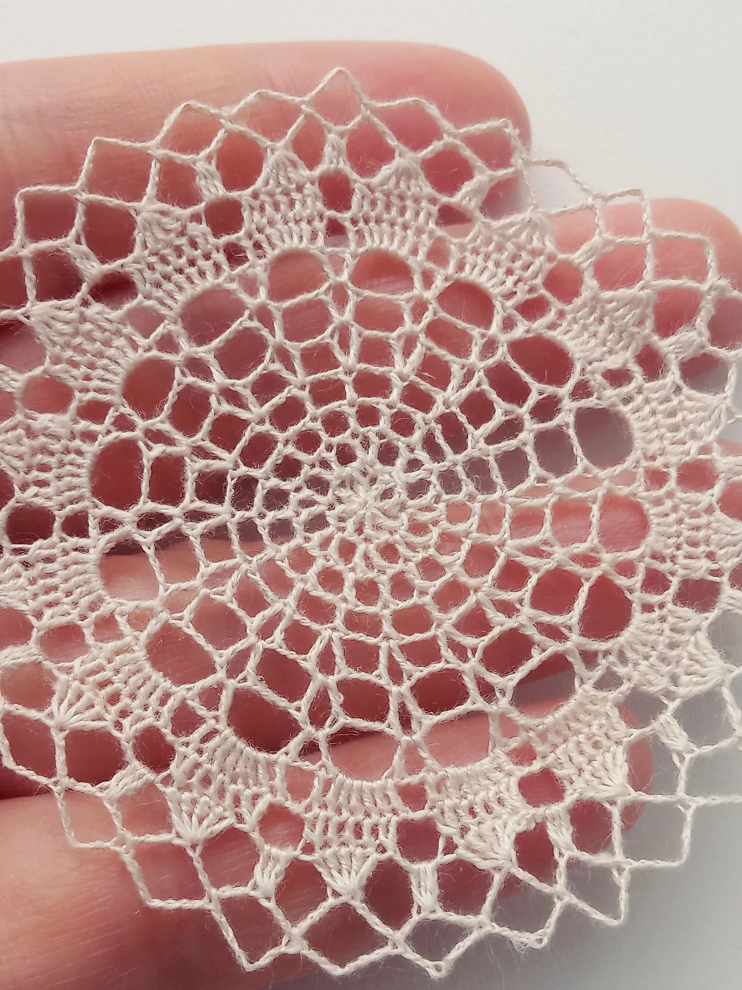 Miniature Beige Doily