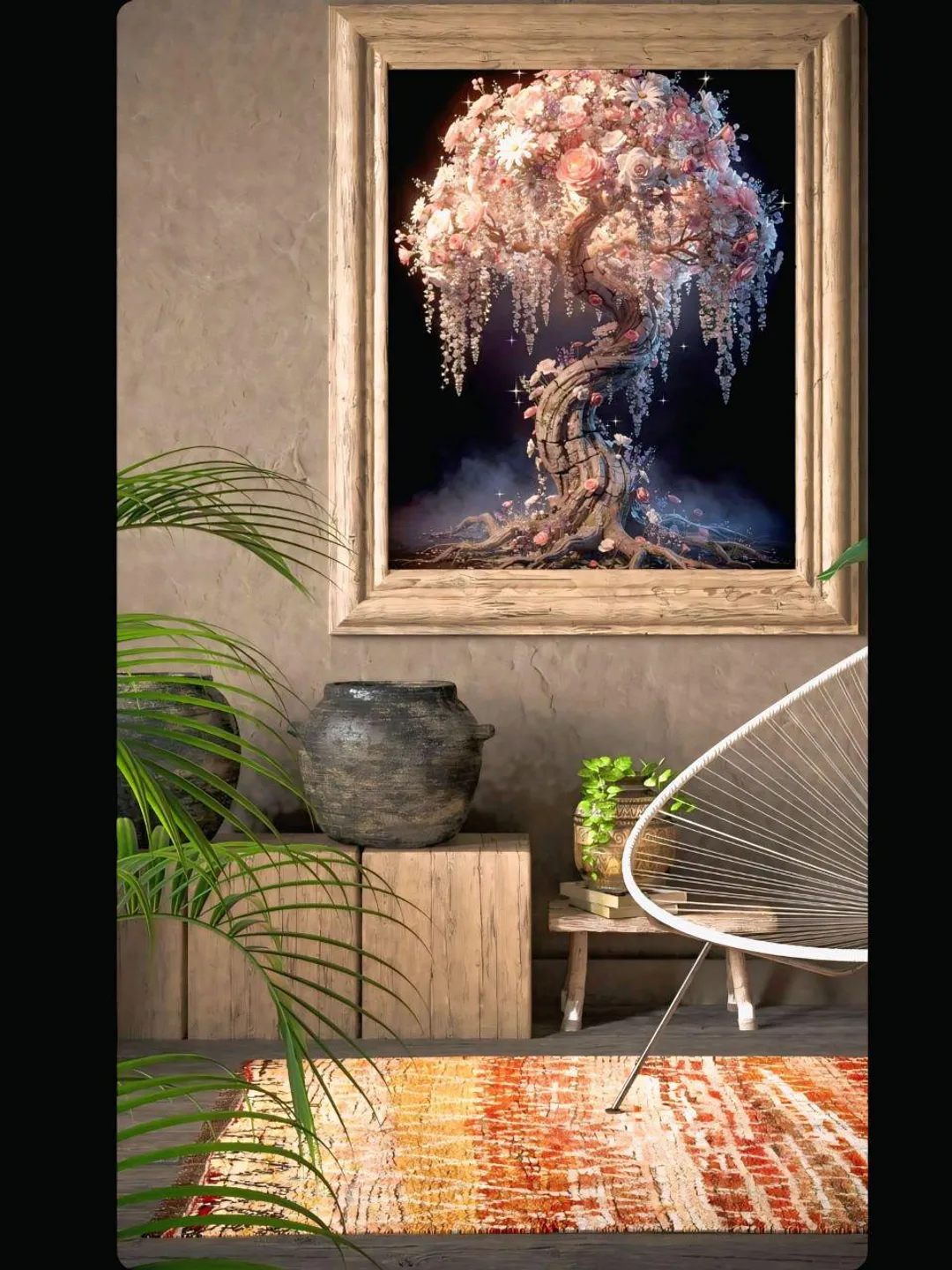Magical Tree of Life Art Print, Mystical Home Decor (Digital Download)