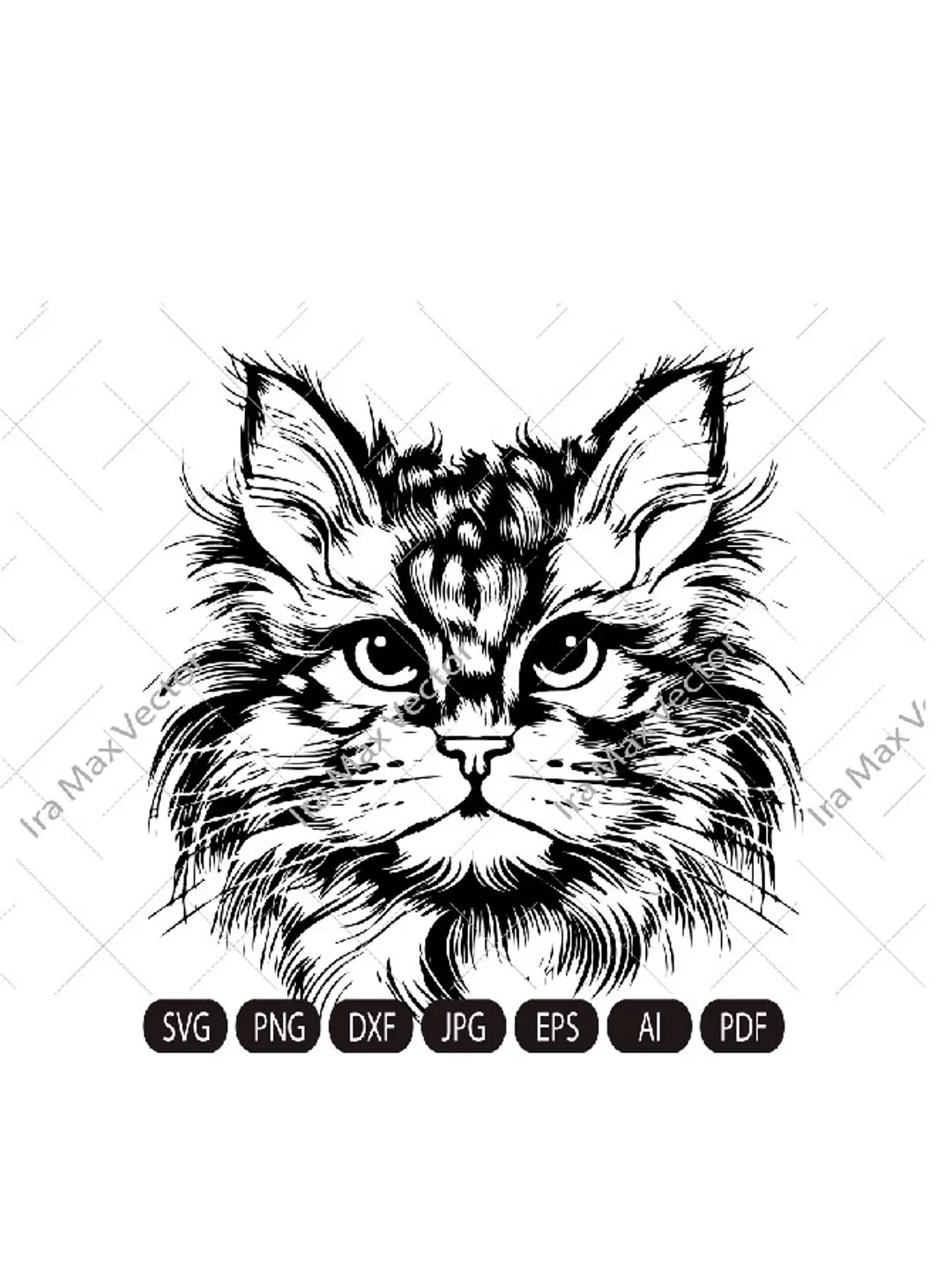 Cat Face Svg ,Fluffy cat Svg cute kitten face svg, cute cat face svg, cat faces svg, Cat head svg, cat image, kitten cut file,cat svg