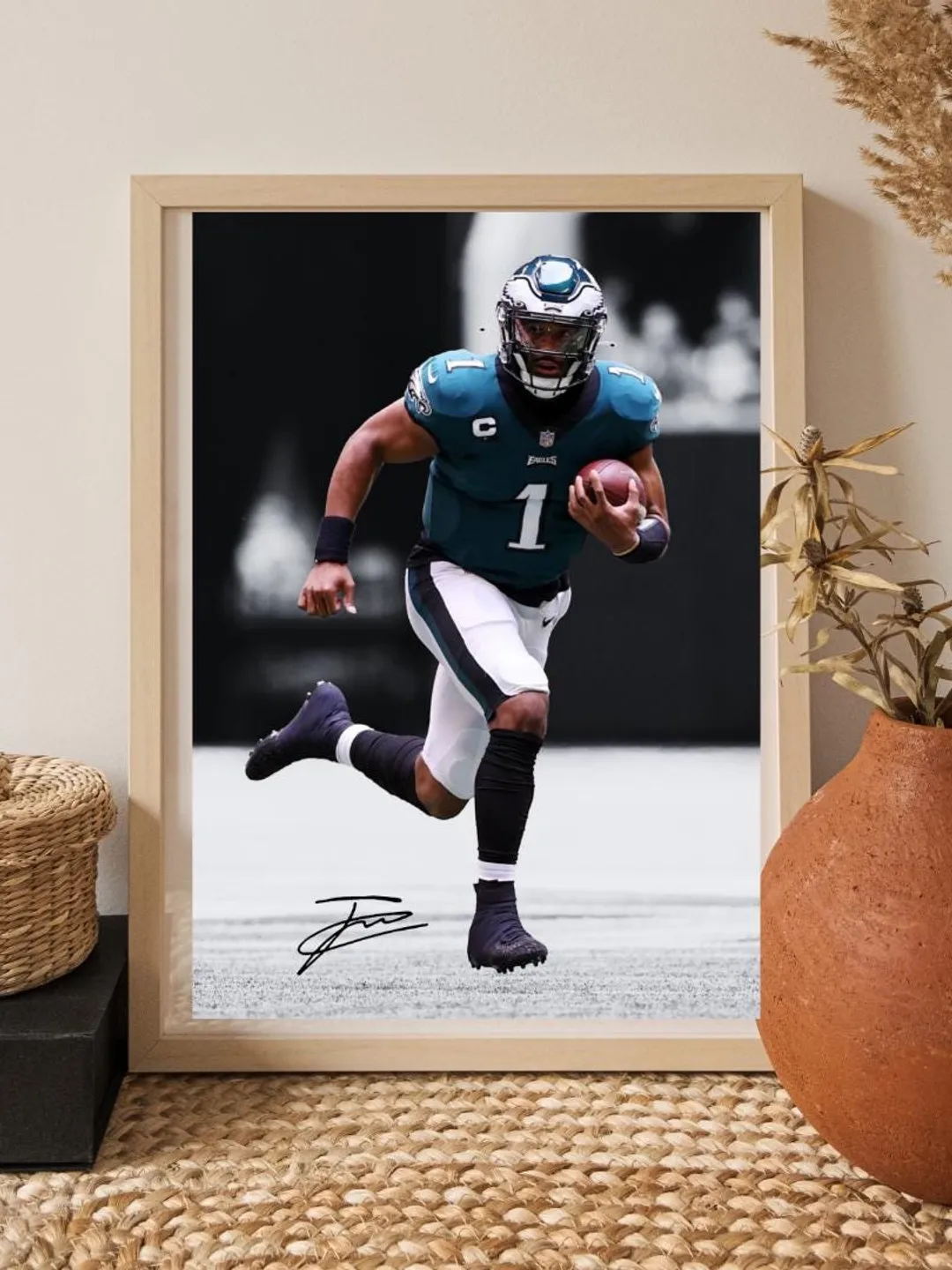 Justin Jefferson Printable Wall Art | NFL Football Game Room Decor