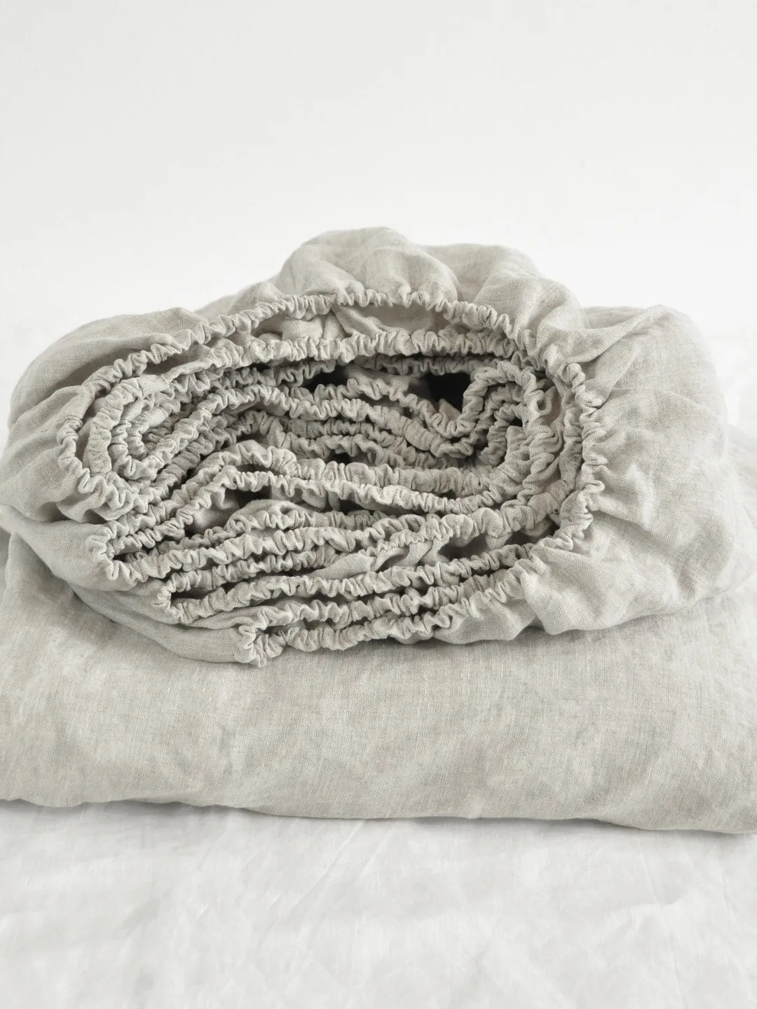 Undyed linen fitted sheet / 1 Fitted sheet / Softened linen sheet / Stonewashed linen / Linen bedsheet