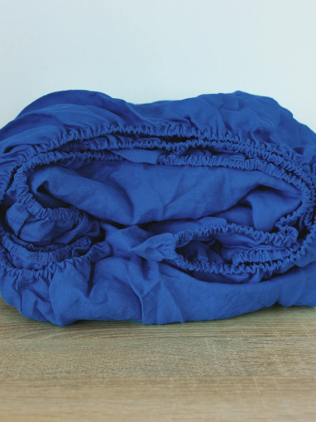 Royal blue linen fitted sheet / 1 Fitted sheet / Softened linen sheet / Stonewashed linen / Linen bedsheet / Bright blue fitted sheet