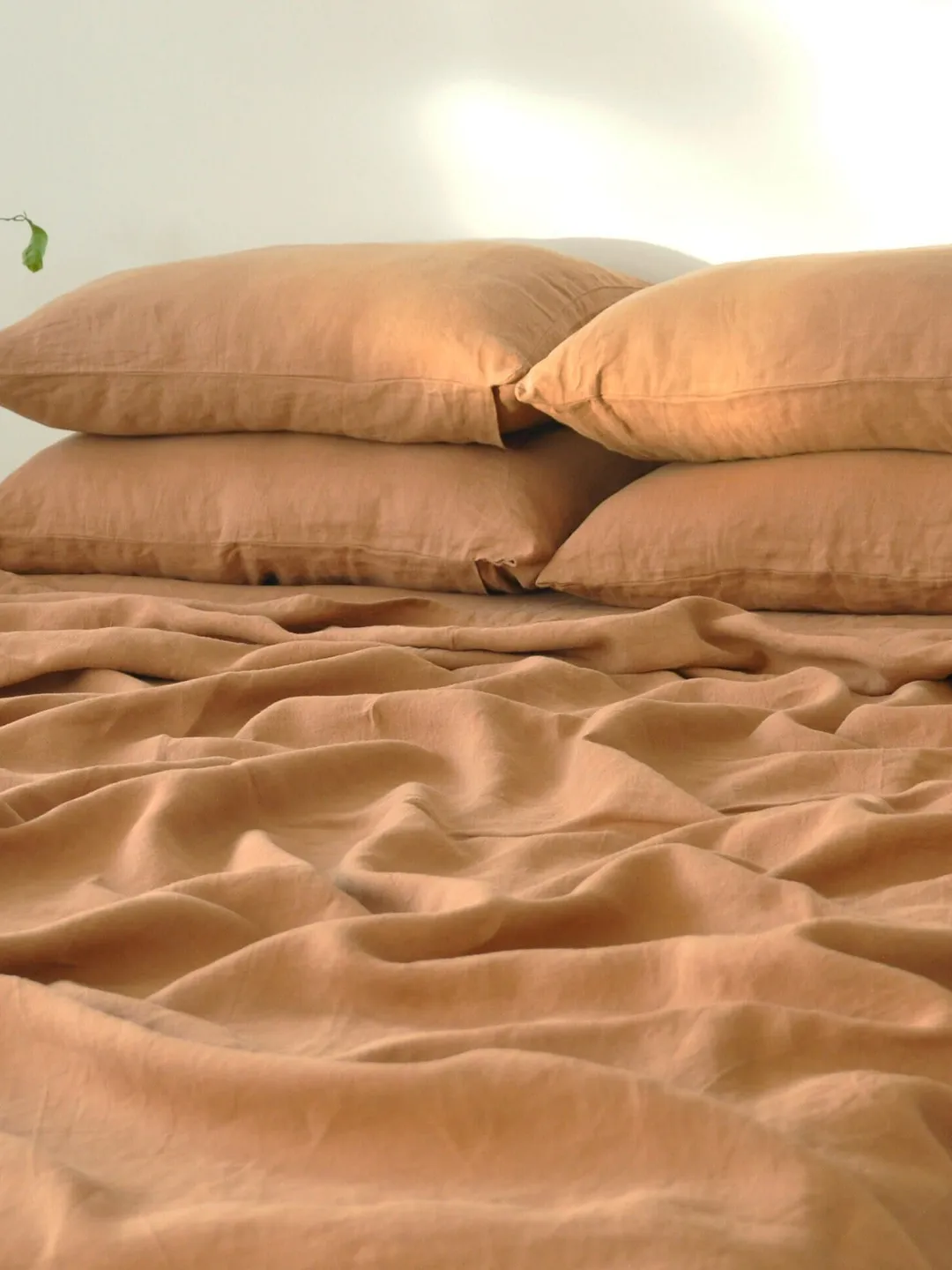 READY TO SHIP / Clay linen flat sheet / 1 Flat sheet / King / Softened stonewashed linen sheet / Linen bedsheet