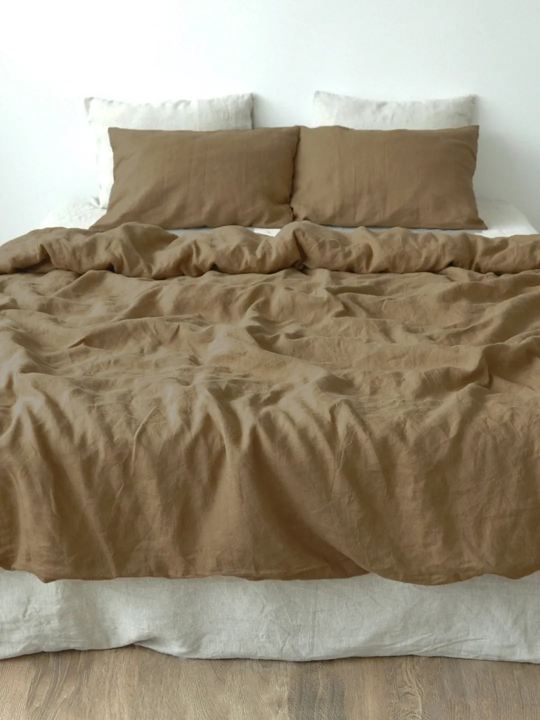 READY TO SHIP / Taupe linen duvet cover / 1 duvet cover / Softened linen / Comforter cover / Quilt cover / Hidden closure