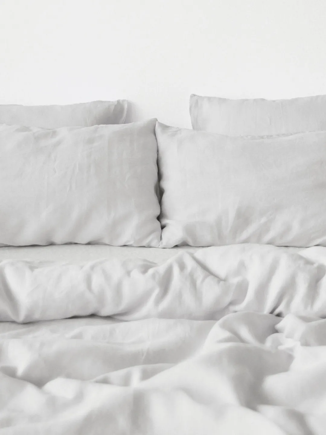 Light gray linen pillowcase / Custom gray pillow cover / King, Queen, Standard, Euro, Decorative, Square, Lumbar size / Envelope closure