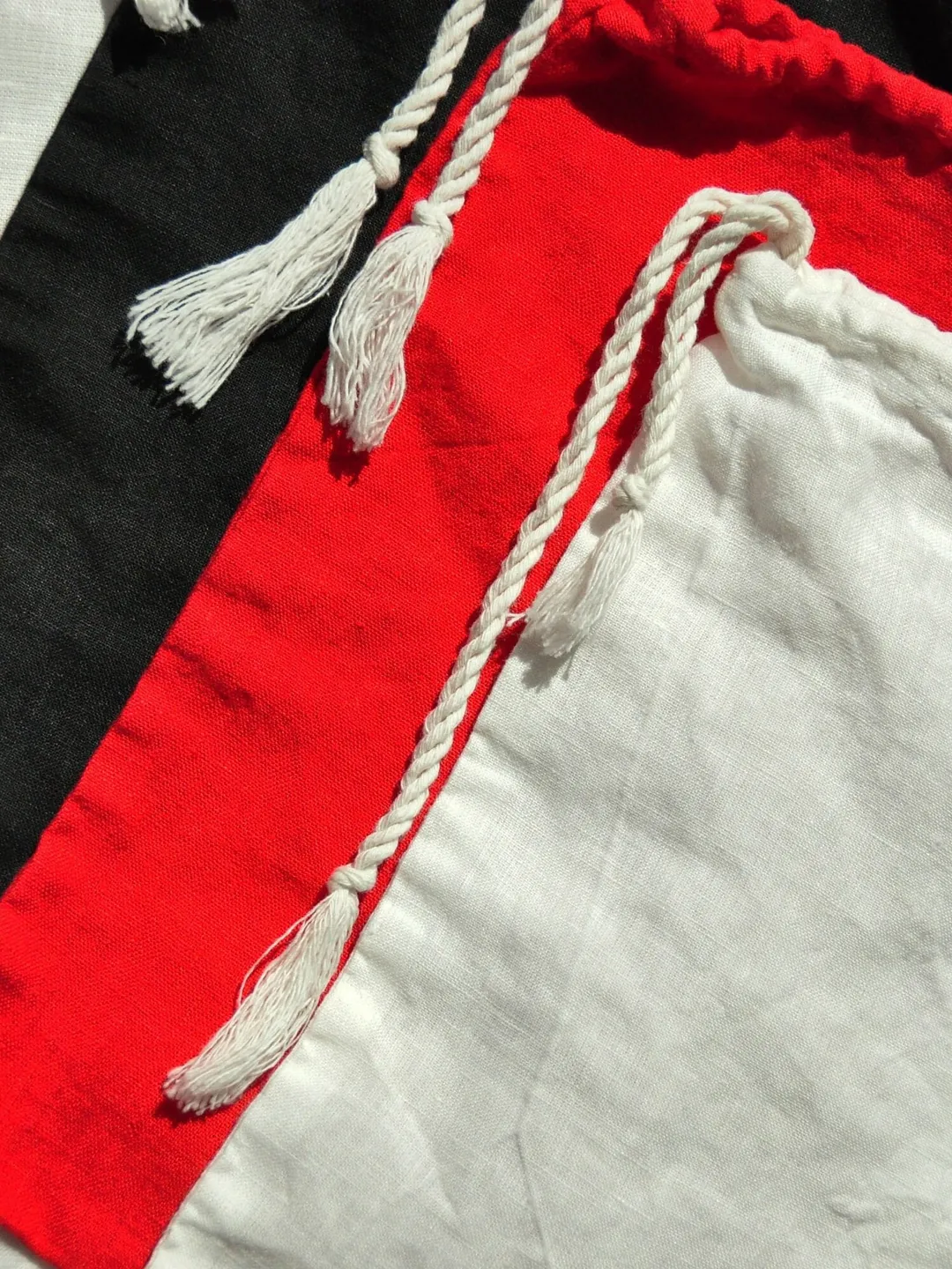 Zero waste linen bag / Bags set / Reusable washable food storage / Eco-friendly organic pocket / Natural bread drawstring bag / Vegan gift