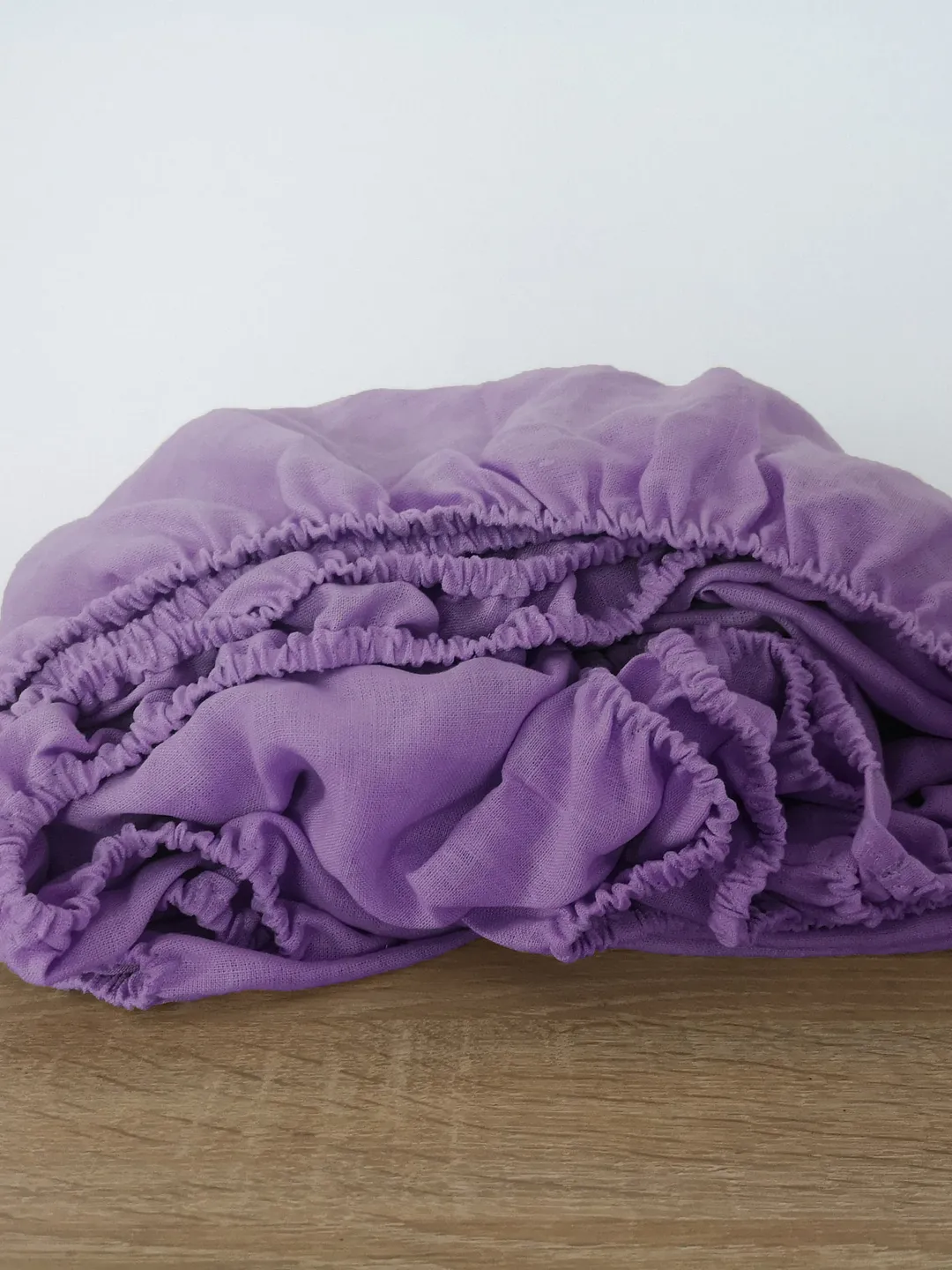 Orchid linen fitted sheet / 1 Fitted sheet / Purple Softened linen sheet / Stonewashed linen / Linen bedsheet / Farmhouse decor