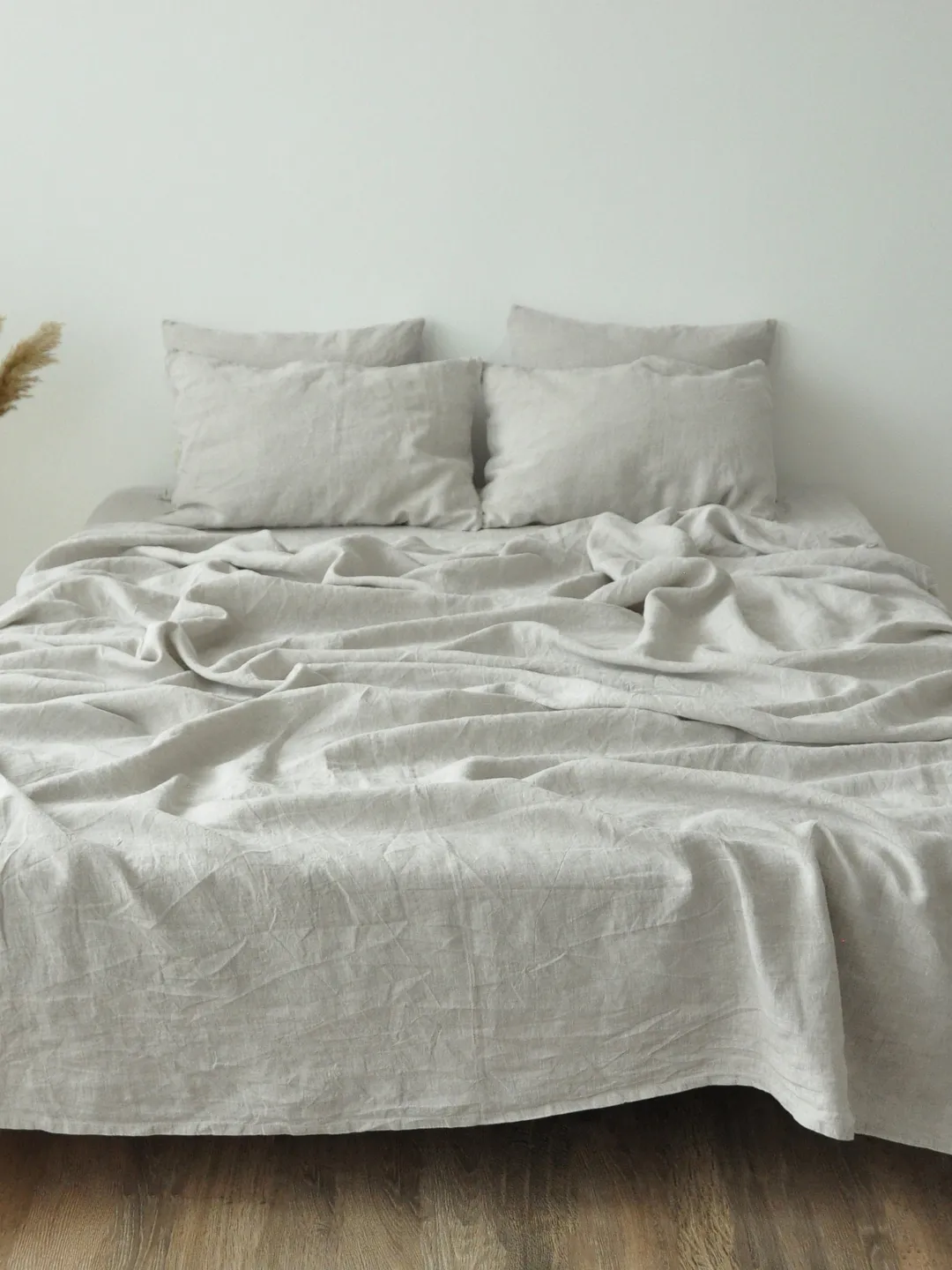 Undyed linen flat sheet / 1 Flat sheet / Softened linen sheet / Stonewashed linen / Linen bedsheet / Farmhouse decor